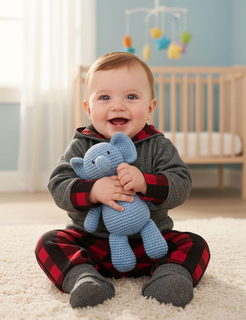 Fommy Baby Boy Clothes 0-3 Months boy clothes Plaid Letter Print Long Sleeve Hoodies + Long Pants 2PCS Outfits Set Baby Boy Stuff Gifts - Image 2